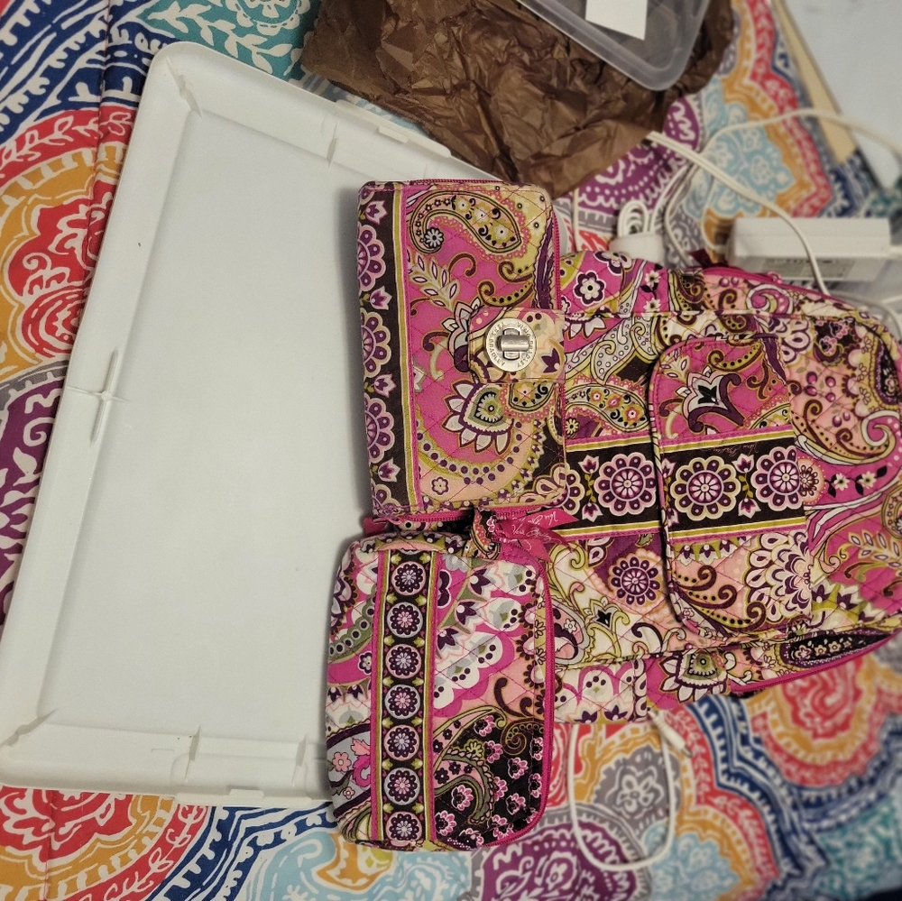 COPY - Vera Bradley 3pc set small backpack,  wallet and cosmetic bag
